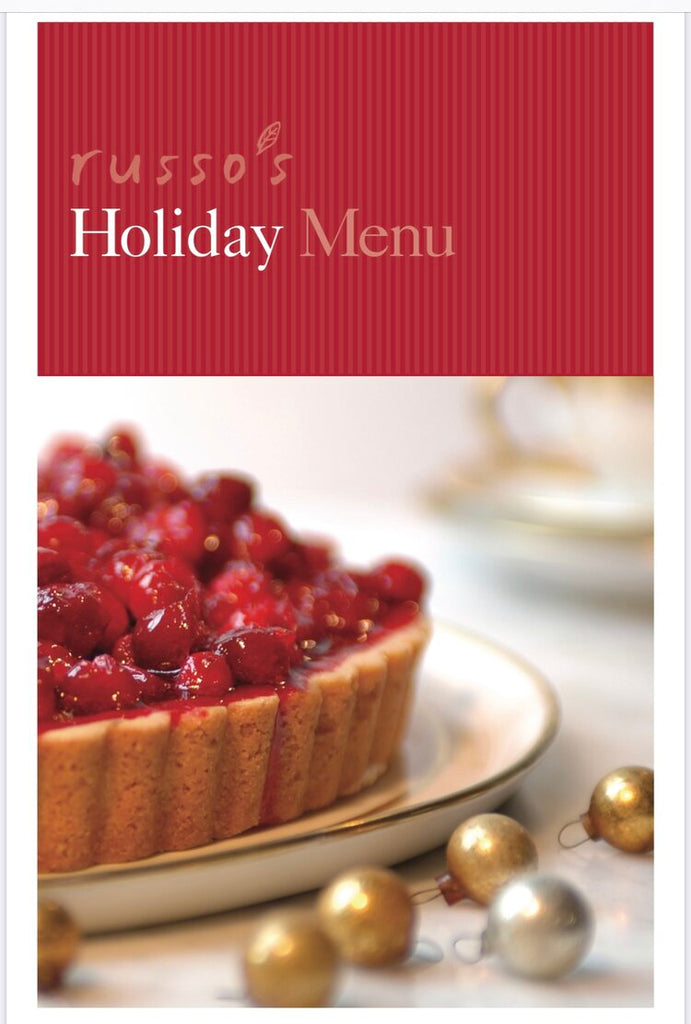 Our Holiday Menu is now available!